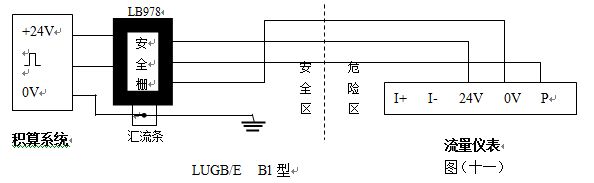 電容式渦（wō）街流（liú）量（liàng）計防暴型渦街流量儀表配線設計（jì）圖一（yī）