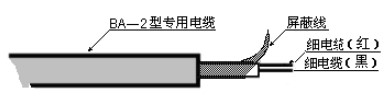 投入式超聲波液位計電纜線說明圖（tú）