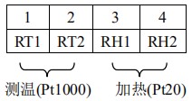 高（gāo）溫型熱（rè）式氣體質量流量計（jì）接線端子圖