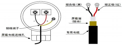 消防管道流量計探頭接線圖